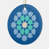 Turquoise Tranquility Medalion Keramik Ornament (Links)