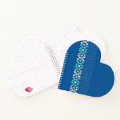 Turquoise Tranquility Rhythm Notizblock (Innenseite)