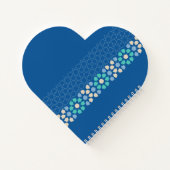 Turquoise Tranquility Rhythm Notizblock (Rückseite)