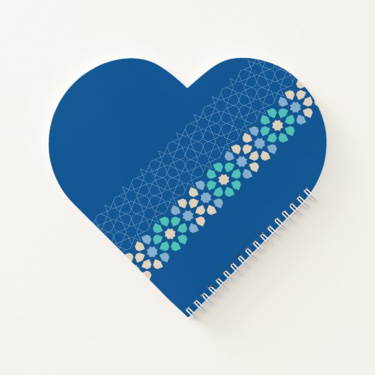 Turquoise Tranquility Rhythm Notizblock (Rückseite)