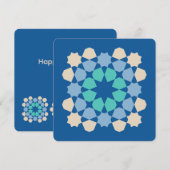 Turquoise Tranquility Tile (customizable) Mitteilungskarte (Vorne/Hinten)