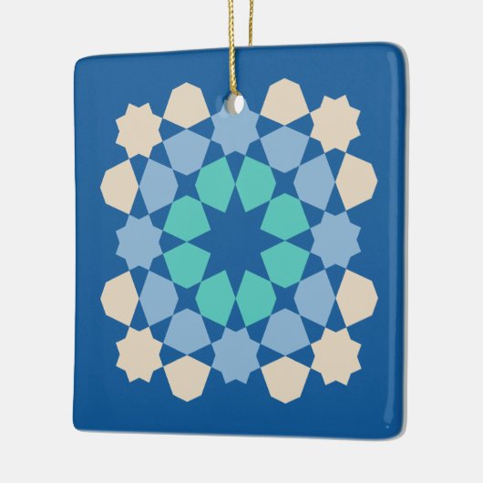 Turquoise Tranquility Tile Keramikornament (Links)
