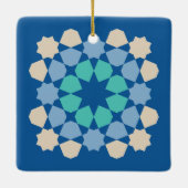 Turquoise Tranquility Tile Keramikornament (Rückseite)