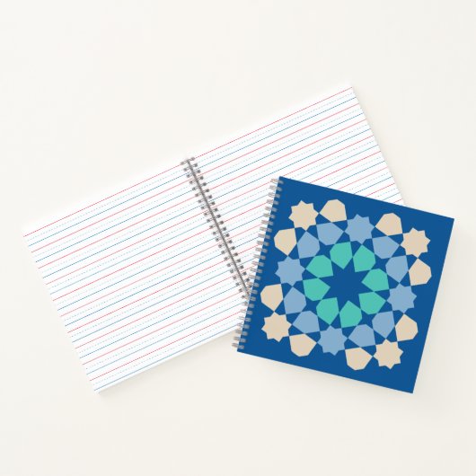 Turquoise Tranquility Tile Notizblock (Innenseite)