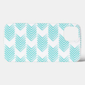 Turquoise Tribal Arrow-Muster Case-Mate iPhone Hülle (Rückseite (Horizontal))