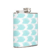 Turquoise Tribal Arrow-Muster Flachmann (Rechts)