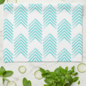 Turquoise Tribal Arrow-Muster Handtuch (Gefaltet)