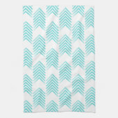 Turquoise Tribal Arrow-Muster Handtuch (Vertikal)