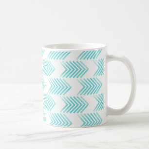 Turquoise Tribal Arrow-Muster Kaffeetasse