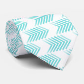 Turquoise Tribal Arrow-Muster Krawatte (Gerollt)