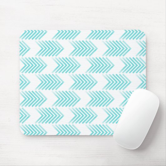 Turquoise Tribal Arrow-Muster Mousepad (Mit Mouse)