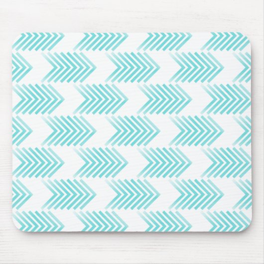 Turquoise Tribal Arrow-Muster Mousepad (Vorne)