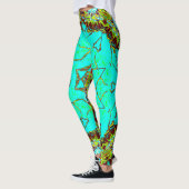 Turquoise Tribal Art Leggings (Links)