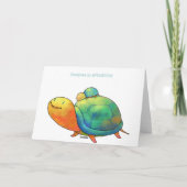 Turquoise Turtles Grußkarte (benutzerdefinierbar) Karte (Rückseite)