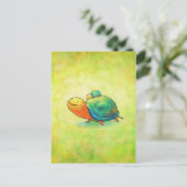 Turquoise Turtles Postcard Postkarte (Stehend Vorderseite)