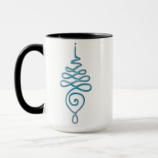 Turquoise Unalome  Tasse (Links)