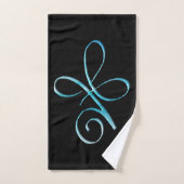 Turquoise Unconditional Love Badhandtuch Set (Handtuch)