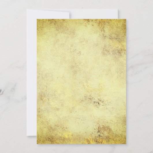 Turquoise und Gold Gemstone Meerjungfrau Quinceañe Einladung (Rückseite)