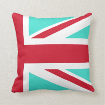 Turquoise und Red Union Jack Half