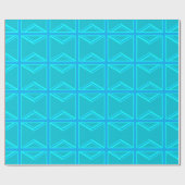 Turquoise Union Jack British Flag Design Geschenkpapier (Flach)