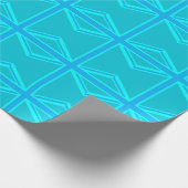 Turquoise Union Jack British Flag Design Geschenkpapier (Ecke)