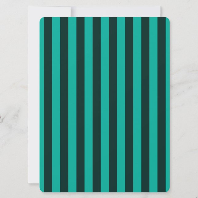 Turquoise Vertical Stripes Customize This! (Vorderseite)