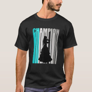Turquoise Violin Champion Retro Design Orchestra V T-Shirt
