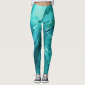 Turquoise vorlage:Flowing Abstract Leggings (Vorderseite)