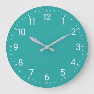 Turquoise Wall Clock Große Wanduhr