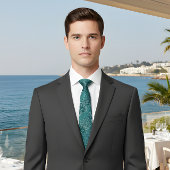 Turquoise Water Caustics Tie Krawatte