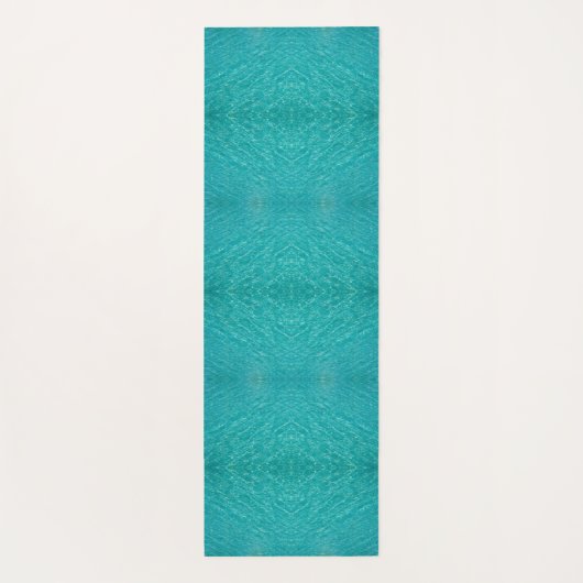 Turquoise waters pattern yogamatte (Rückseite)