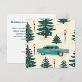 Turquoise-Weihnachtsfahrt im Stil der Mitte des 20 (Vorne/Hinten)