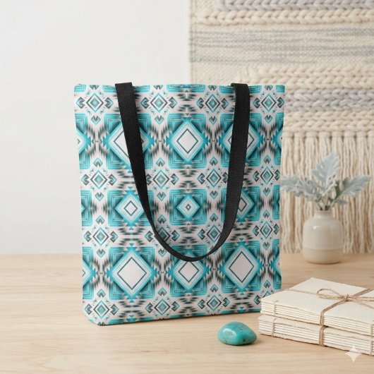 Turquoise Wüste Crossroads Tote Bag Tasche