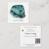 *~* TURQUOISE ZWEISSTERN AP64 FLÄCHENDICHTE NOTIKk Mitteilungskarte (Vorne/Hinten)