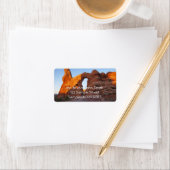 Turret Arch at Sunrise II Adressaufkleber (Insitu)