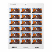 Turret Arch at Sunrise II Adressaufkleber (Vorne)