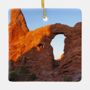 Turret Arch bei Sonnenaufgang II Keramikornament