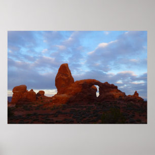Turret Arch bei Sonnenaufgang im Arches National P Poster
