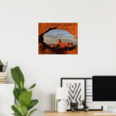 Turret Arch durch Nordfenster gesehen , Arche Poster (Heimbüro)