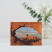 Turret Arch durch Nordfenster gesehen , Arche Postkarte (Stehend Vorderseite)