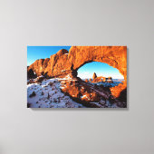 Turret Arch Through North Window Art Canvas Print Leinwanddruck (Vorderseite)