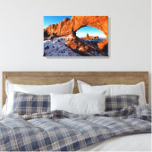 Turret Arch Through North Window Art Canvas Print Leinwanddruck (Insitu (Schlafzimmer))