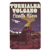 Turrialba Vulkan Costa rica Reiseplakat Magnet (Vertikal)