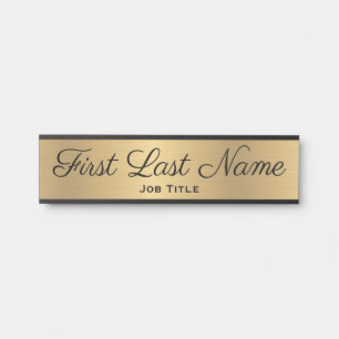 Türschild für Bürotüren Schilder für Büro Gold
