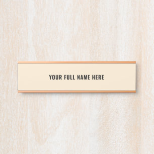Türschild mit eigenem Design, Schriftarten und Far
