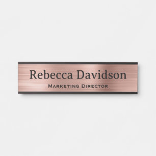 Türschilder für Büro-Türschild Roségold Türschild