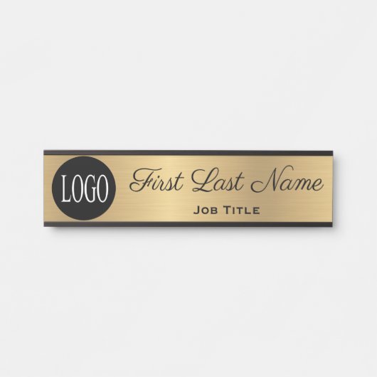 Türschilder für das Gold-Logo für die Türsignatur Türschild (Vorderseite )