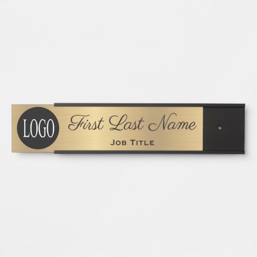 Türschilder für das Gold-Logo für die Türsignatur Türschild (Vorderseite )