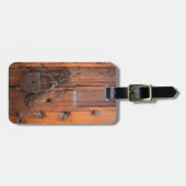Türschloss aus Holz Gepäckanhänger (Vorderseite horizontal)