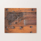 Türschloss aus Holz Puzzle (Horizontal)